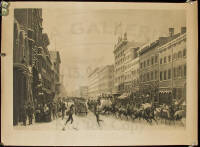 New-York: Winter Scene in Broadway