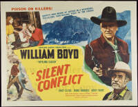 Half-sheet movie poster for Silent Conflict