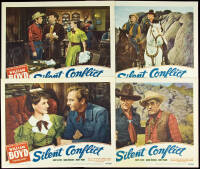 Set of Lobby Cards from Silent Conflict