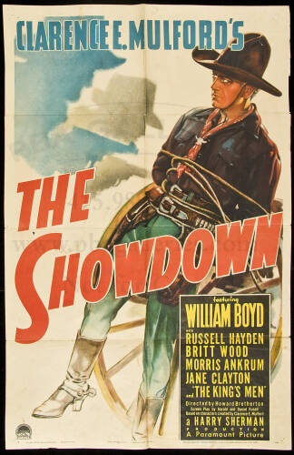 One sheet movie poster for The Showdown