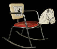 Hopalong Cassidy child's rocking chair with Topper head