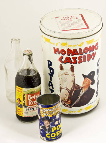Hopalong Cassidy endorsed food products