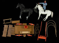Collection of Lone Ranger Rides Again toys manufactured by Gabriel