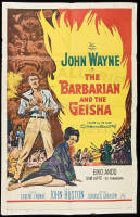 One sheet movie poster for The Barbarian and the Geisha