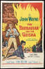 One sheet movie poster for The Barbarian and the Geisha
