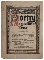 Poetry: A Magazine of Verse - Vol. 1, No. 1