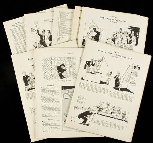 Eight issues of Judge Magazine featuring early artwork by Dr. Seuss
