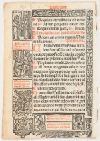 Leaf from Book of Hours in Latin