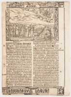 Leaf from a Bible in Czech