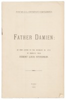 Father Damien: An Open Letter to the Reverend Dr. Hyde of Honolulu from Robert Louis Stevenson