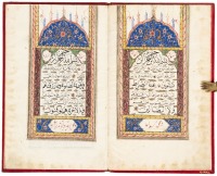 Eleven leaves from an illuminated Qur'an manuscript