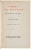 Marius the Epicurean: His Sensations and Ideas - 5