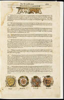 A Leaf from Schachtafelender Gesuntheyt of 1533