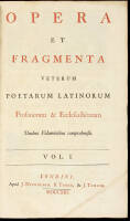 Opera et Fragmenta Veterum Poetarum Latinorum Profanorum & Ecclesiasticorum