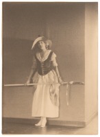 Portrait of Gladys Gibbs Sherman in Costume Holding a Staff, 1918