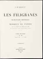 Les Filigranes: Dictionnaire Historique des Marques du Papier