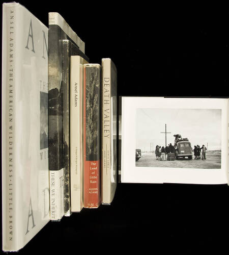 Eight first editions featuring photography by Ansel Adams