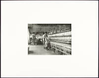 Superintendent and spinner at North Carolina cotton mill