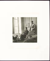 Carl Erickson drawing Gertrude Stein and Horst, Paris