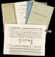 Four offprints on Egyptian topics, two of them presentation copies