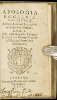 Apologia Ecclesi&aelig; Anglican&aelig;