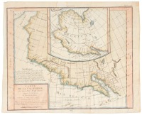 Carte de la Californie et des Pays Nord-Ouest separ&eacute;s de l'Asie par le d&eacute;troit d'Anian...