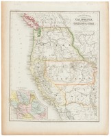 A New Map of the State of California, the Territories of Oregon & Utah. Compiled after the best authorities