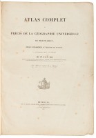 Atlas Complet du pr&eacute;cis de la G&eacute;ographie Universelle...