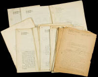 Archive of approximately 100 retained manuscripts of short stories, novellas, and novels by science fiction author Ross Rocklynne