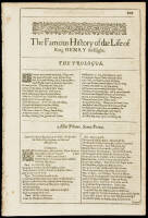The Famous History of the Life of King Henry the Eight