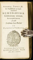 Memorabilia Celebriorum Veterum Rerumpublicarum. Accessit Tractatus Iuris Publici de Potestate Principis