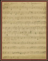 "Over the Rainbow" - signed manuscript of musical score
