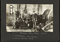 Album of approximately 210 silver photographs of mines, miners, machinery, and mining activities