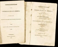 Two early 19th century imprints of the Constitution of the United States