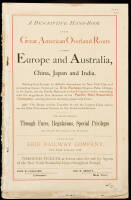 A Descriptive Hand-Book of the Great Overland Route between Europe and Australia, China, Japan and India... (wrapper title)