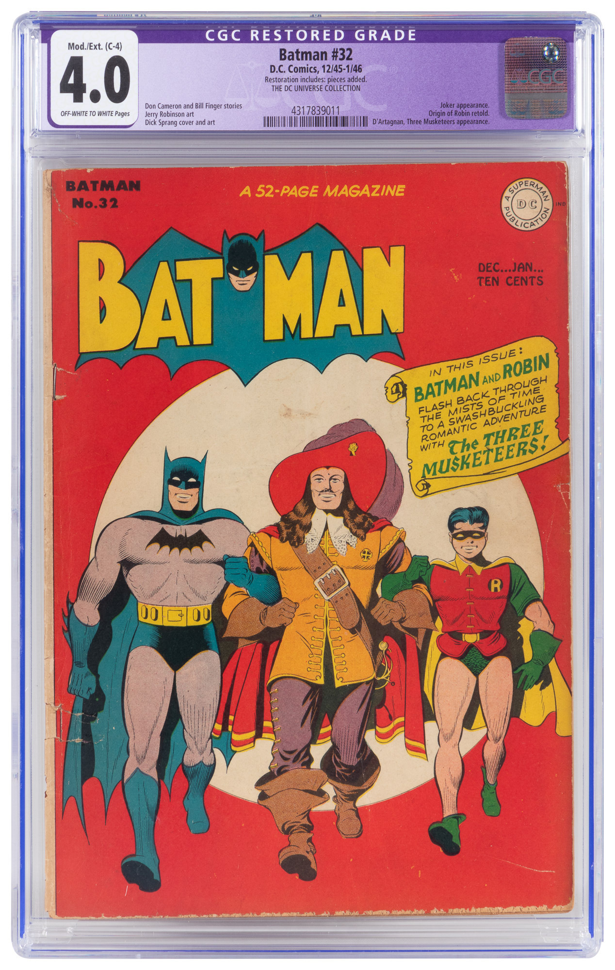 CGC orders Graded Batman Comic LOT