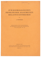 Zum kosmologischen Problem der allgemeinen Relativitatstheorie
