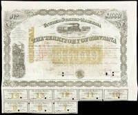 Certificate for $1000 from the Montana Territory
