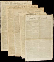 Twenty-six issues of American newspapers from the late 18th & early 19th centuries