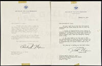 WITHDRAWN - Two typed letters, signed by Richard Nixon