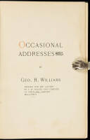 Occasional Addresses