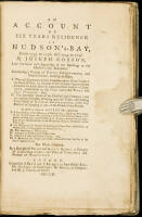 An Account of Six Years Residence in Hudson's-Bay, from 1733 to 1736, and 1744 to 1747...Containing a Variety of Facts, Observations and Discoveries...
