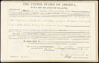 Land registration certificate issued in 1862