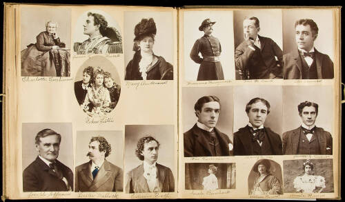 WITHDRAWNScrapbook of original photographs of American theatre actors