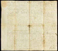 Deed for land in Hampshire County, [West] Virginia, Signed by Lord Fairfax