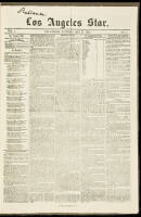 The First Issue of the Los Angeles Star, Los Angeles' First Newspaper. With a Note by Henry R. Wagner.