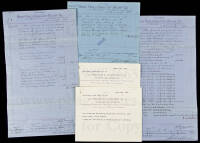 Archive of five documents relating to the Rocky Fork and Cooke City Railway Company's construction of the Yellowstone River Bridge