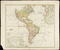 Americae Mappa Generalis Secundum Legitimas Projectionis Stereographicae Regulas ... Concinnata et Delineata ab Aug. Gott Boehmio Phil. Magistro. In Lucem Proferentibus Homannianis Heredibus A MDCCXXXXVI