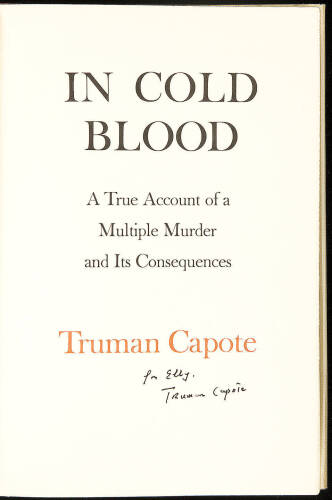 In Cold Blood