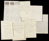Autograph letters offering condolences to Mrs. Eugene Field upon Eugene's death